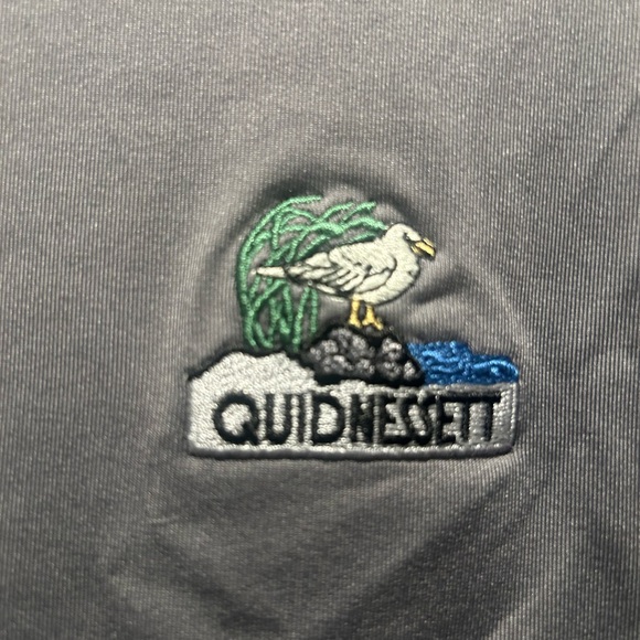 Foot Joy Quidnessett Country Club Gray and Black Quarter-Zip Golf Pullover - Picture 2 of 5